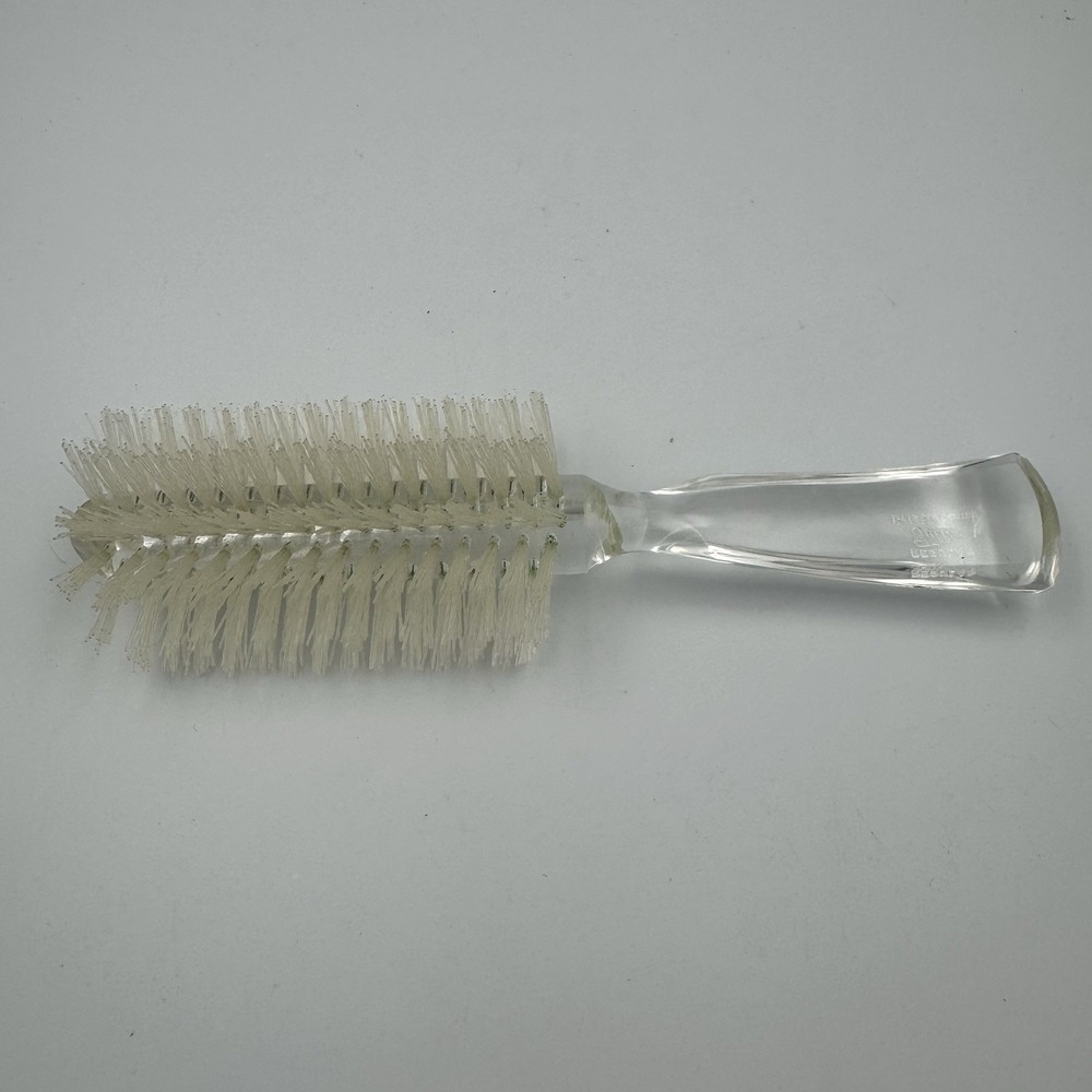 Fuller Brush Crescent Bristlecomb #530 Clear Lucite Nylon Bristles NEW (no box)